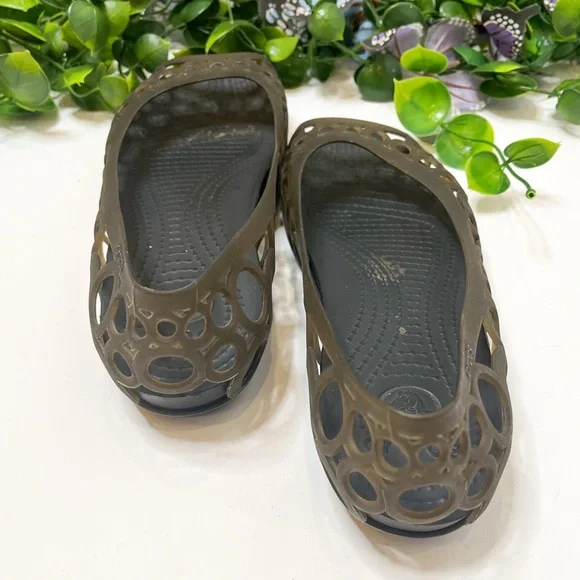 Crocs Adrina Jelly Flat Sandals Size 8 - Picture 4 of 8